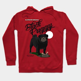 Black Puggy - cute Dog Hoodie